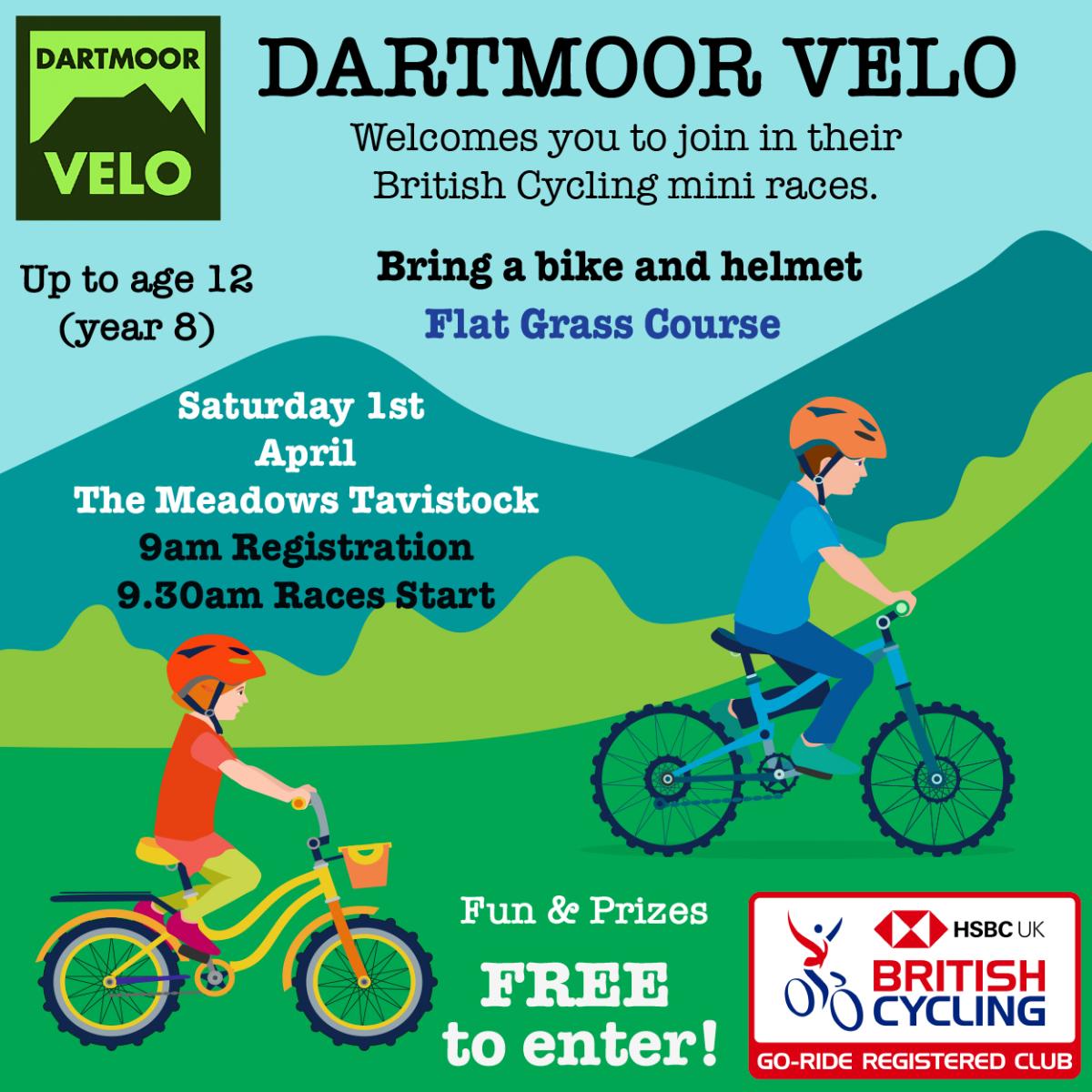 Dartmoor Velo Race in the Meadows Poster
