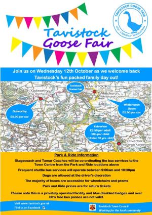 Goose Fair Park & Ride Poster