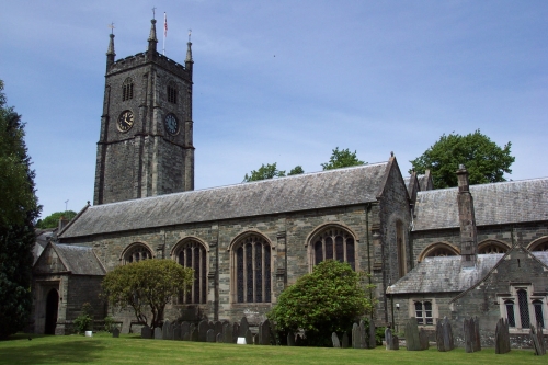 Churchyard and Clock