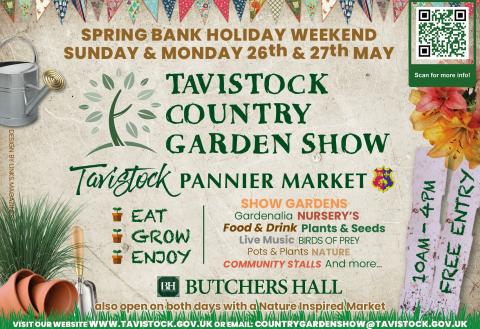 Tavistock Country Garden Show 2024 Poster