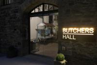 Butchers' Hall Entrance at night