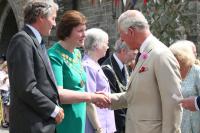 Prince Charles meeting the Town Mayor