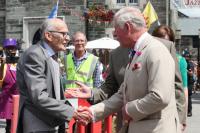 Prince Charles meeting former Mayor Robin Pike