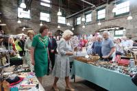 The Duchess of Cornwall & the Mayor in the Pannier Market