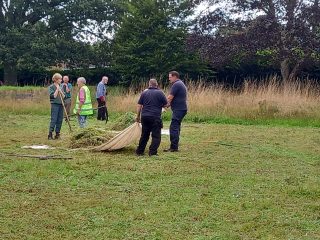Collecting the hay - Annual Scythe August 2023  