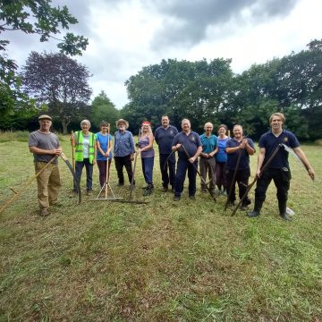 The Team doing the Annual Scythe August 2023  