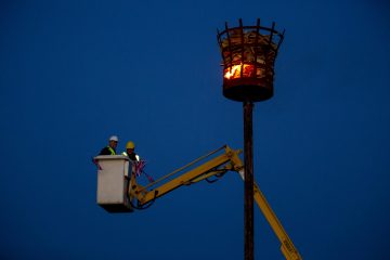 Beacon just after being lit 02.06.22