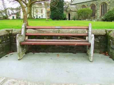 Bench by Tavistock Parish Church