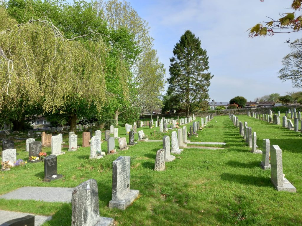 Memorials in Plymouth Road Cemetery