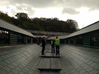 Butchers' Hall restored roof